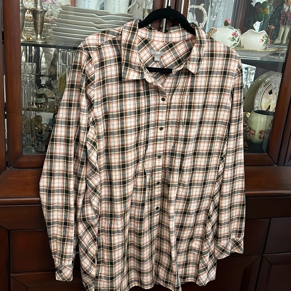 J.Jill plaid top size Large 💙